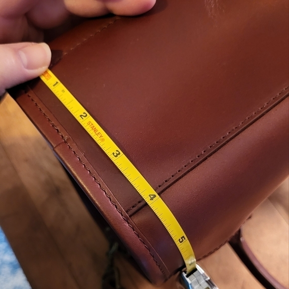 Lucky Brand Cowhide Leather Crossbody Top Handle Satchel - Picture 7 of 16